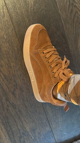 Customer photo review of TRAINER SNEAKER IN RUSSET BROWN SUEDE