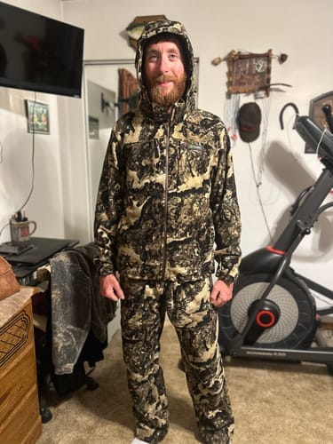 Customer photo review of FLASH SALE TimberGhost Silent Windproof Whitetail Hunting Jacket
