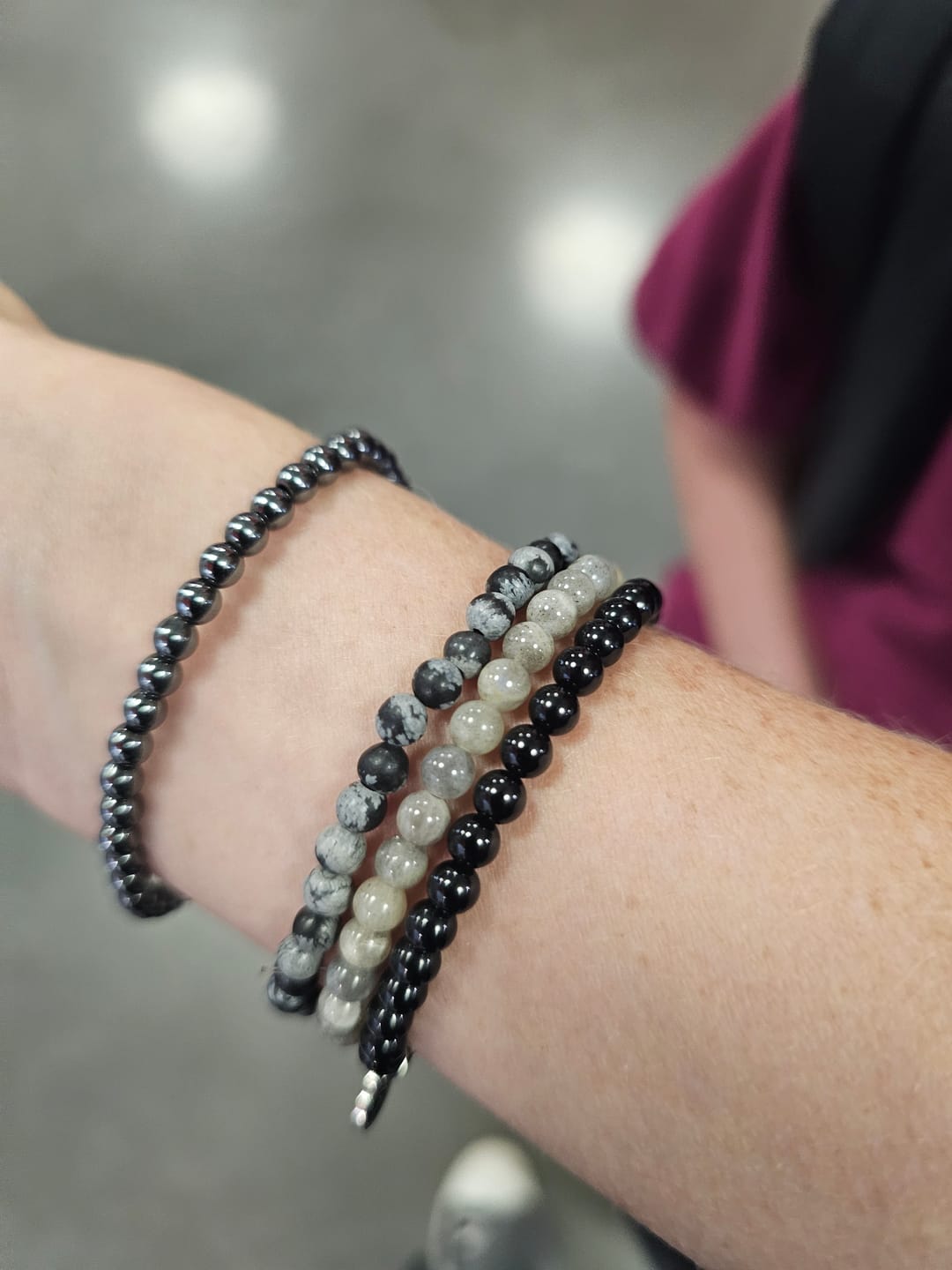 Customer photo review of Black Tourmaline Bracelet Mini
