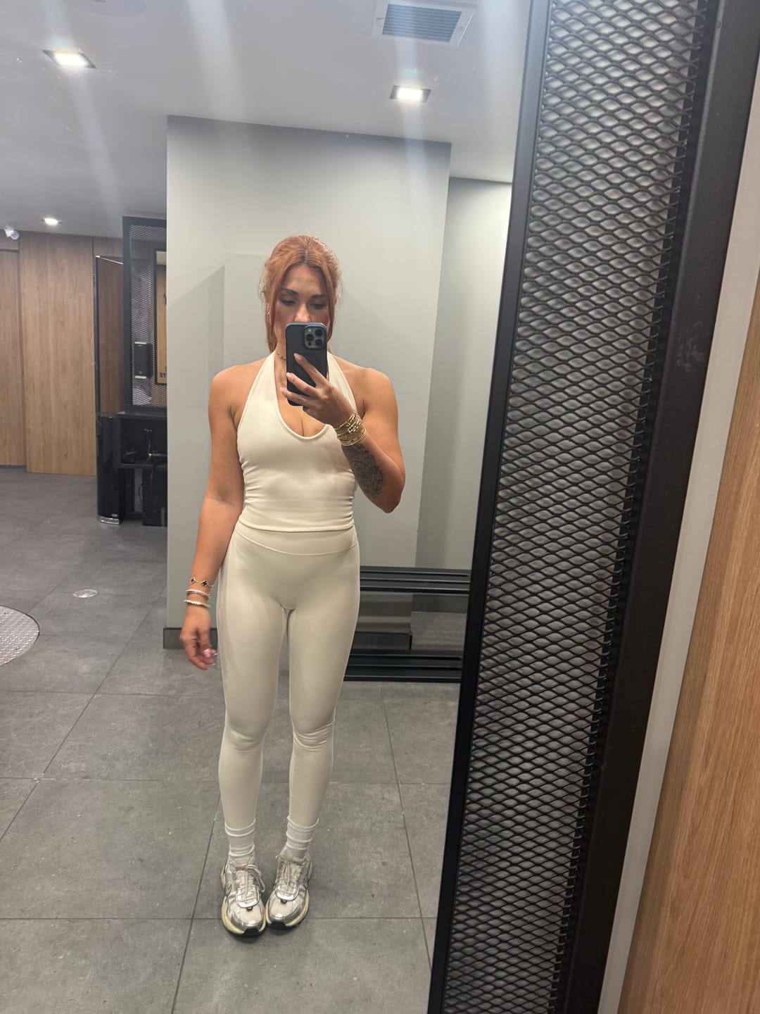 Customer photo review of The Halter Tank / Cream