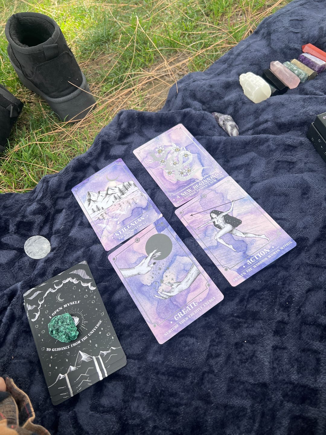 Customer photo review of Cosmic Guidance Oracle Deck