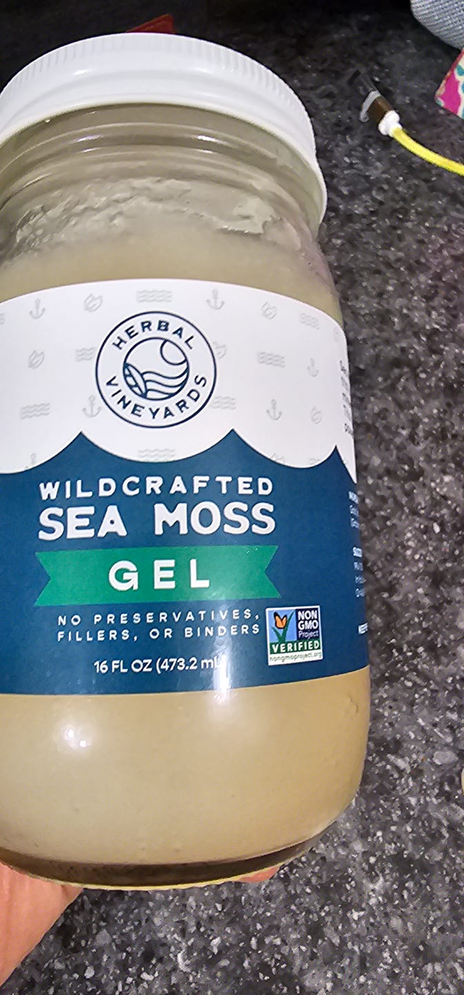 Customer photo review of EXCLUSIVE GOLD SEA MOSS GEL