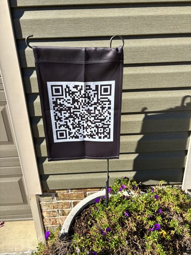 Customer photo review of F*ck Trump QR Code Flag