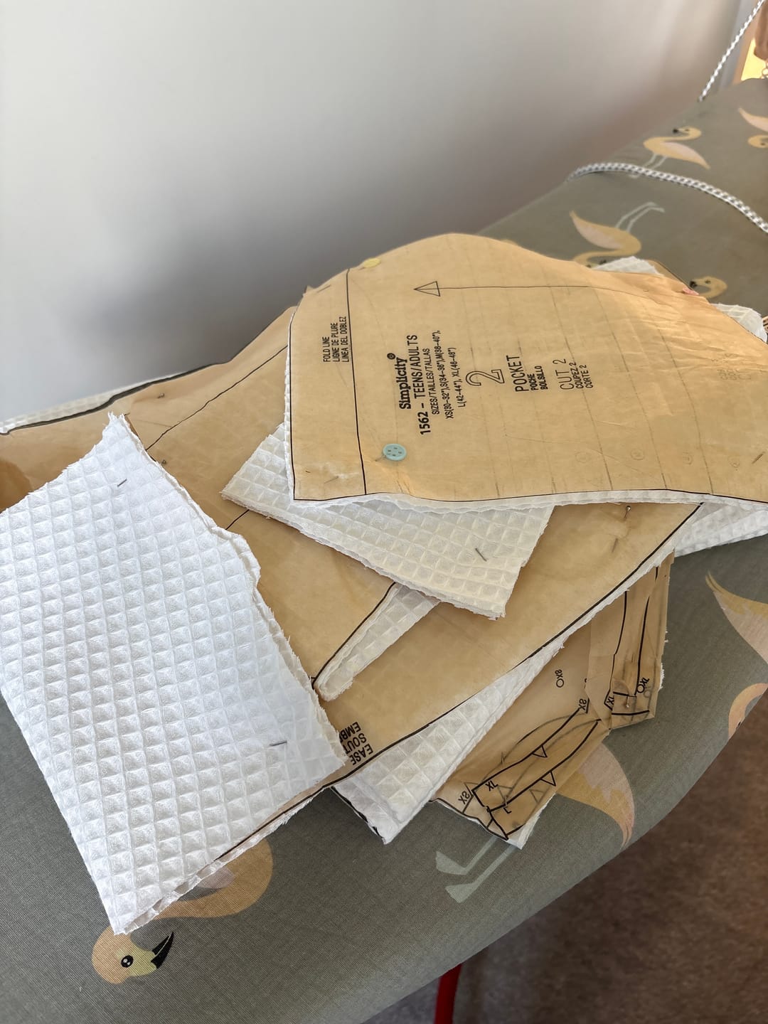 Customer photo review of 100% Cotton Waffle Fabric
