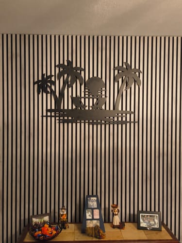 Customer photo review of Beach View - Metal Wall Art