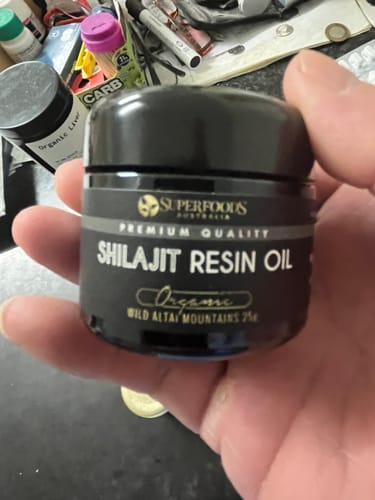 Customer photo review of Shilajit Resin Oil Himalayan Gold