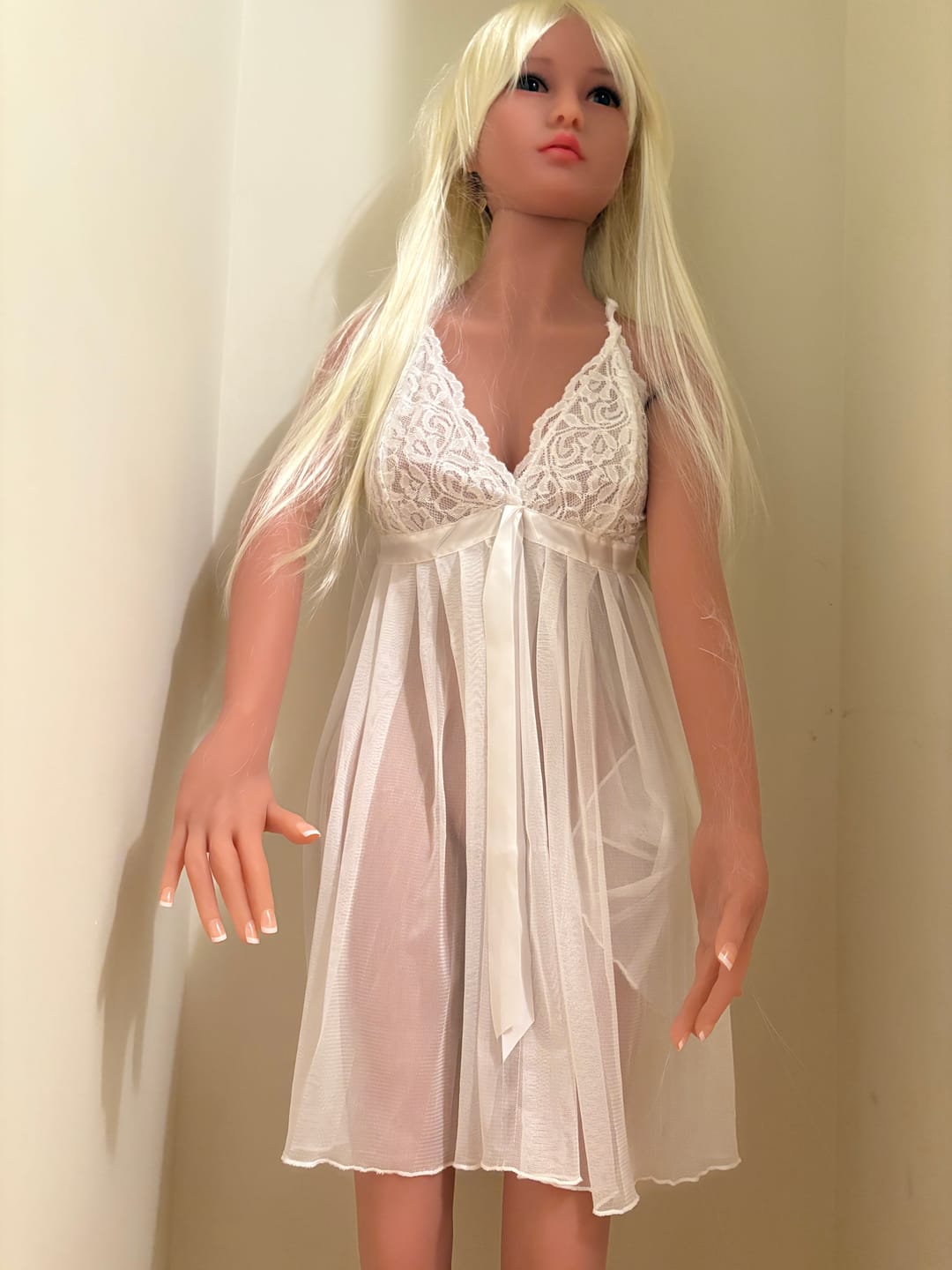 Customer photo review of US Stock - 150cm Niko Plus #14 Realistic TPE Sex Doll Small Breasts Adult Love Doll