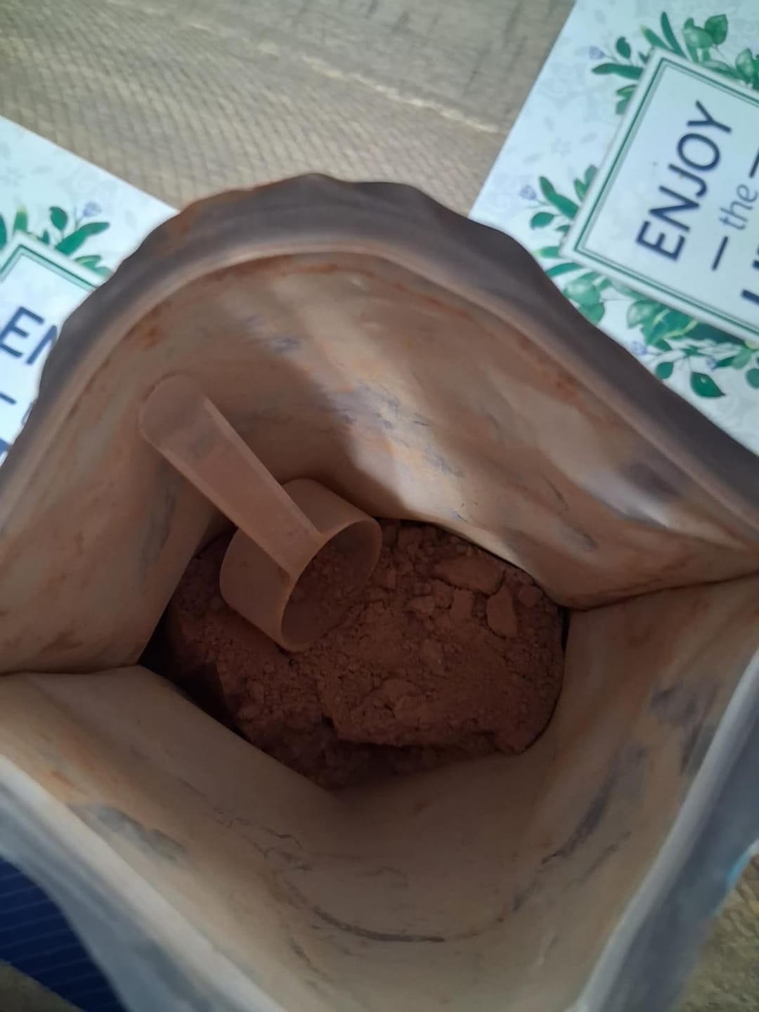 Customer photo review of Mushroom Hot Cocoa - 30 servings