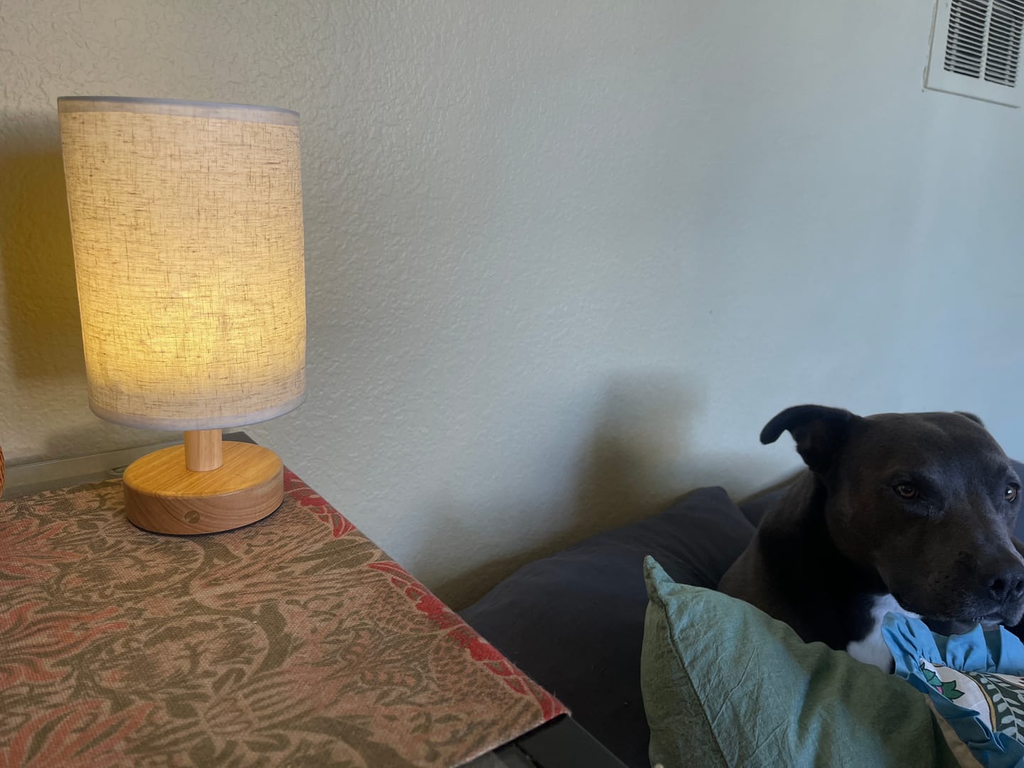 Customer photo review of Nordic Linen Table Lamp