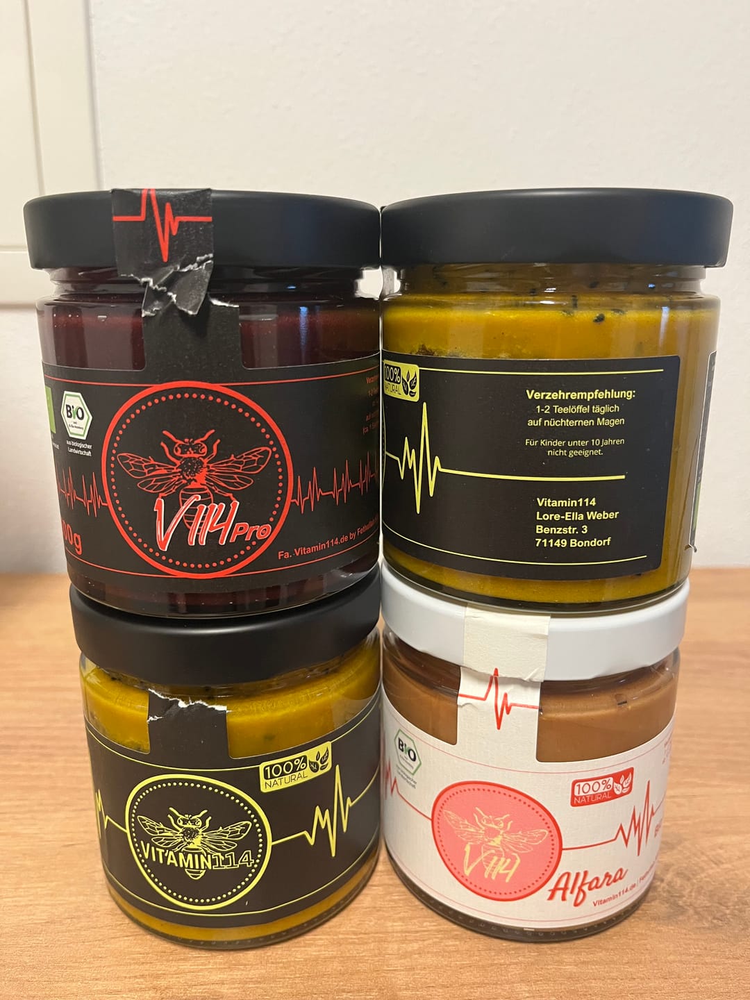 Customer photo review of Vitamin114 Bundle (4 x 500 g in Bio-Qualität)