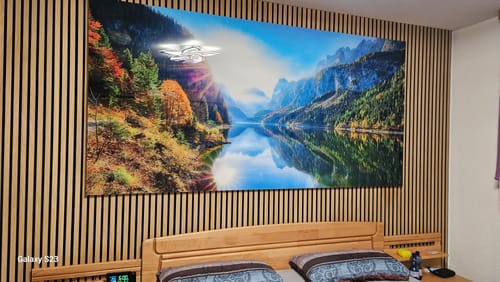 Customer photo review of Acrylglasbild | Idyllischer Bergsee im Gebirge | Querformat
