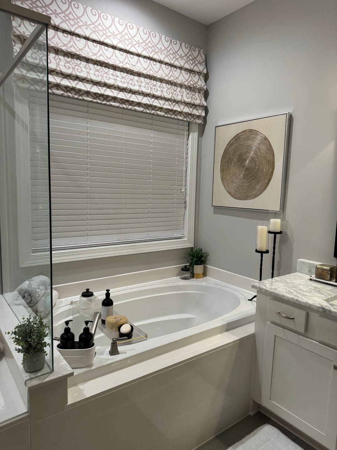 Customer photo review of Textured Abstract Waves in Soft Earth Tones-wp242458