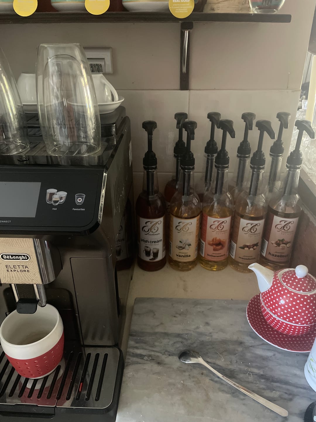 Customer photo review of Butterscotch Coffee Syrup