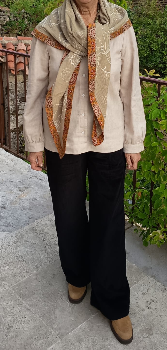 Customer photo review of Pantalon Nestor - velours côtelé noir