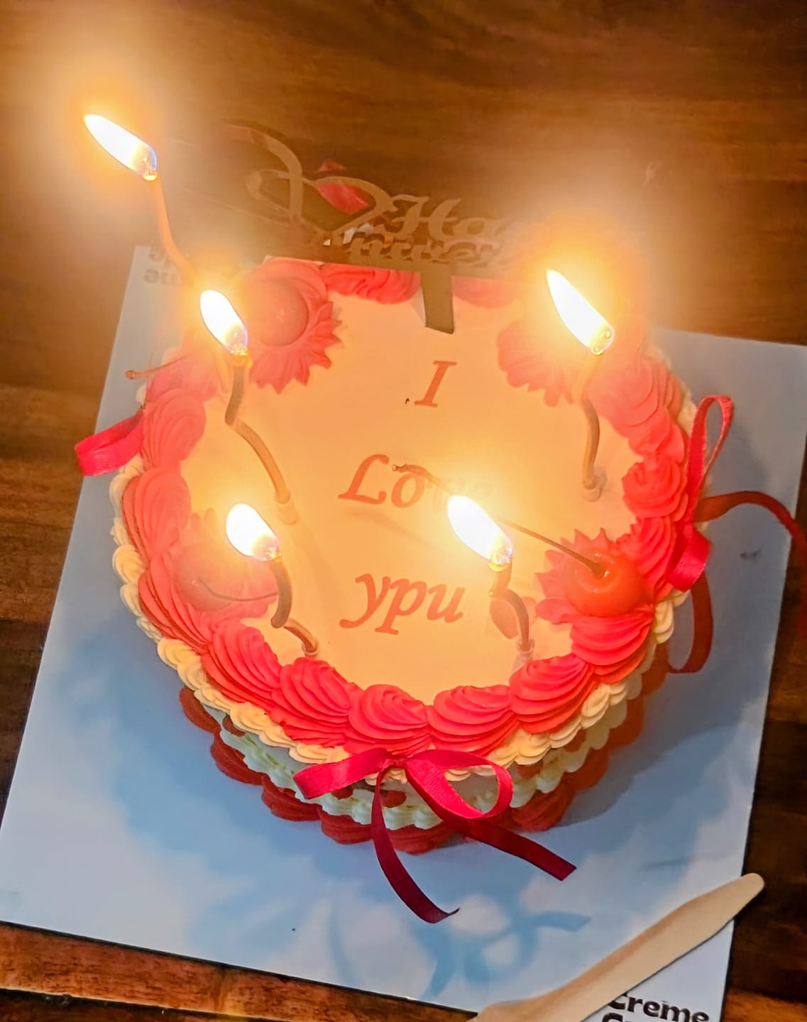 Customer photo review of Cherry Vintage Cake