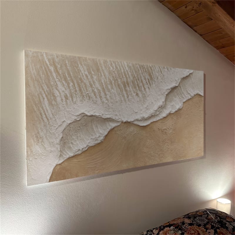 Customer photo review of Ocean And Sky Textured Painting Canvas #OS021