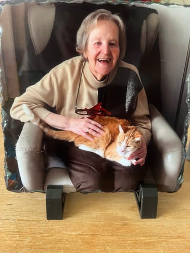 Customer photo review of Leisteen Vierkant 15x15cm voor sublimatie