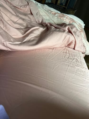 Customer photo review of TENCEL Eucalyptus Cooling Bed Sheet Set
