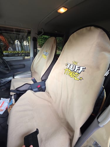 Customer photo review of Waterproof Car Towel Seat Cover