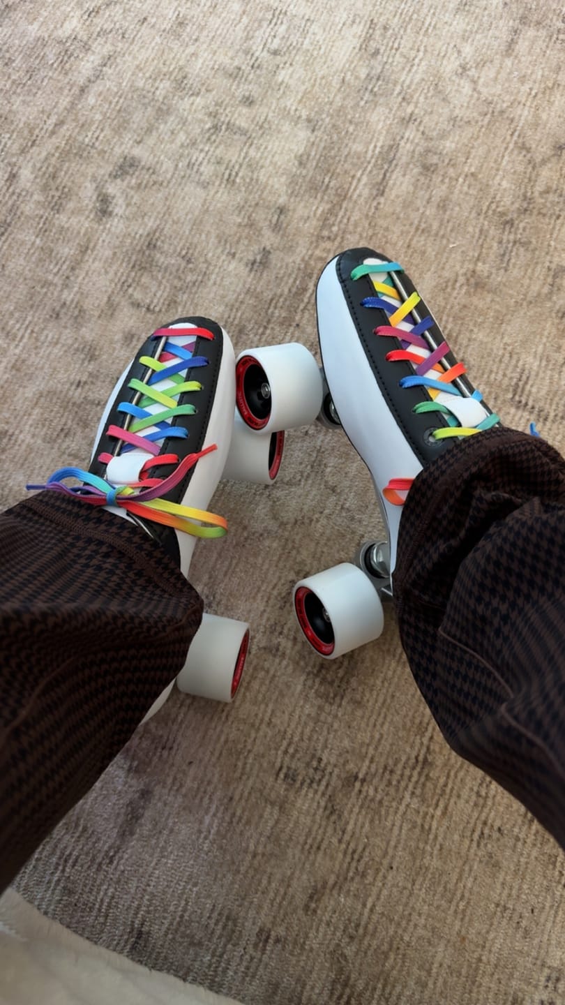 Customer photo review of Waxed Skate Laces 8mm