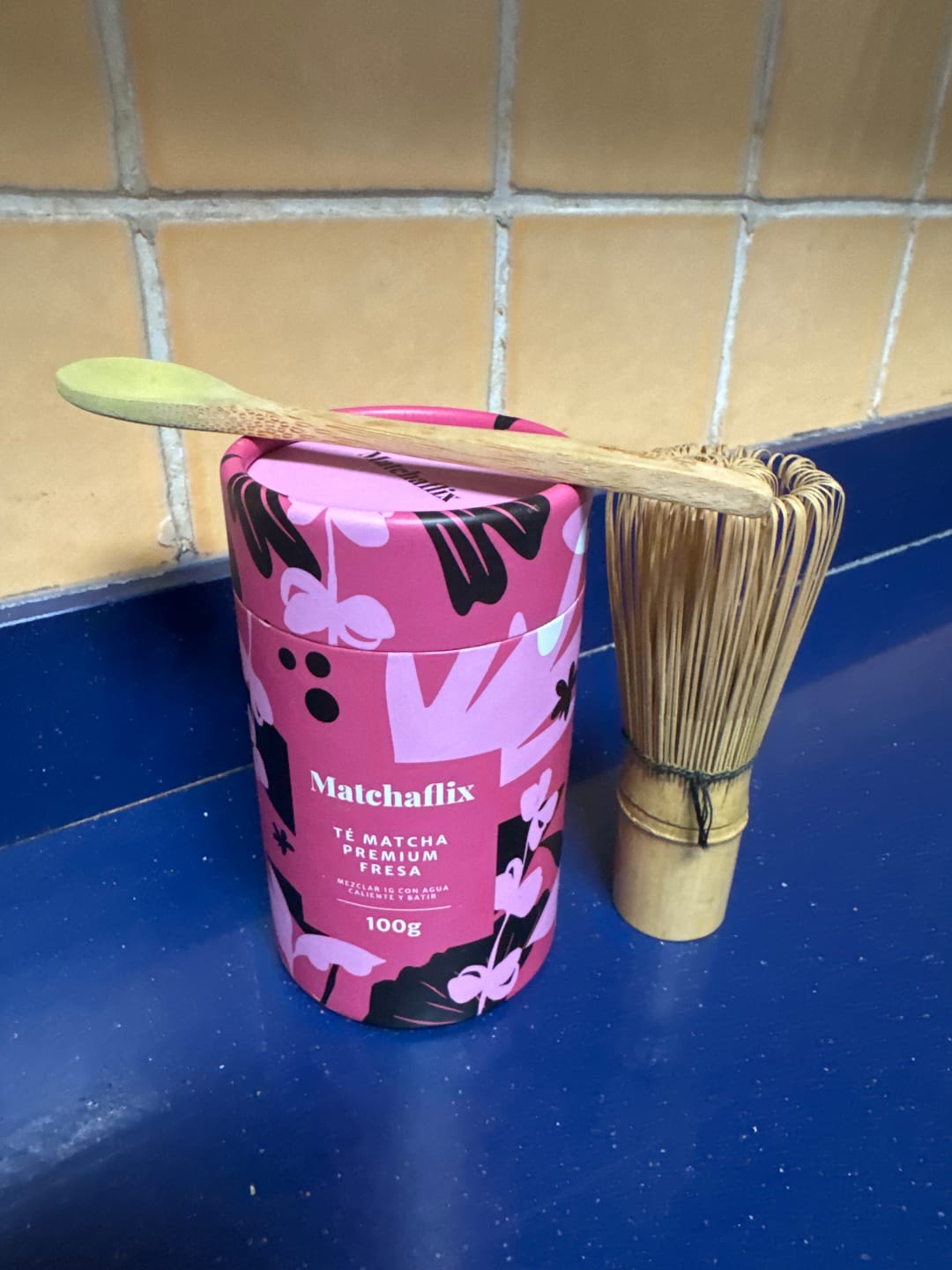 Customer photo review of Té Matcha Premium Fresa