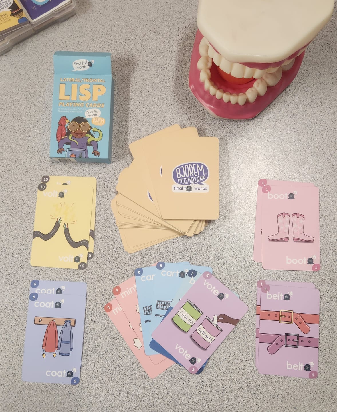 Customer photo review of Lateral/Frontal Lisp Playing Cards