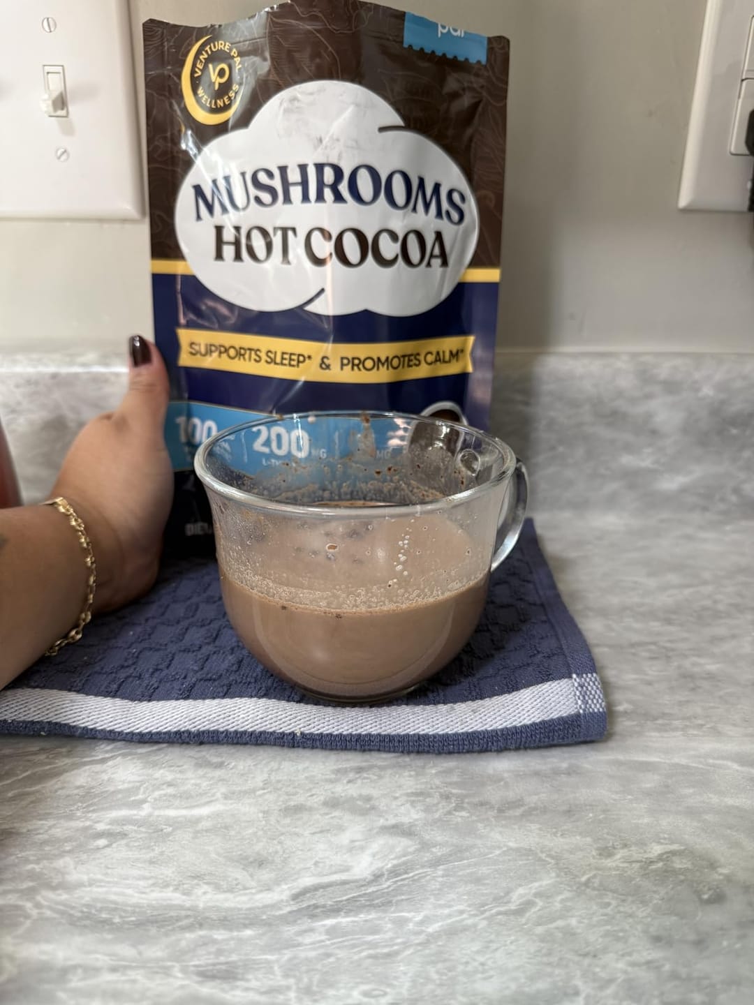 Customer photo review of Mushroom Hot Cocoa - 30 servings