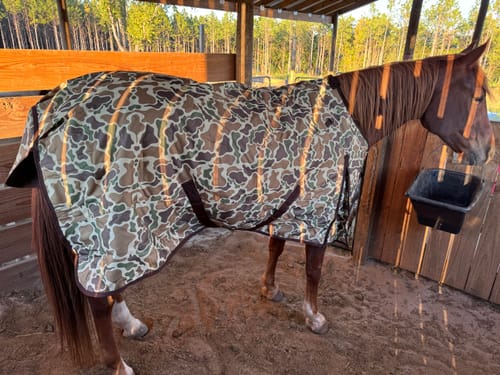 Customer photo review of DUCK HUNT 1200D PERFECT FIT WINTER BLANKET WITH NECK