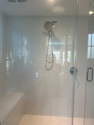 Customer photo review of 1-Spray Dual Shower Head Set