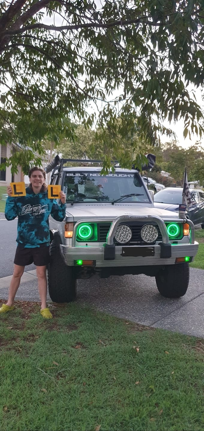 Customer photo review of 7" 'Halo' LED Colour Chasing Headlights