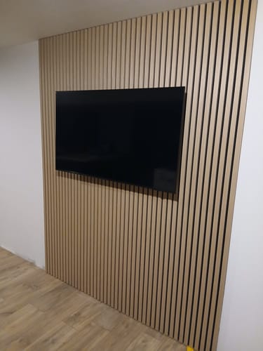 Customer photo review of Panneau acoustique en bois | Chêne Naturel | De première qualité