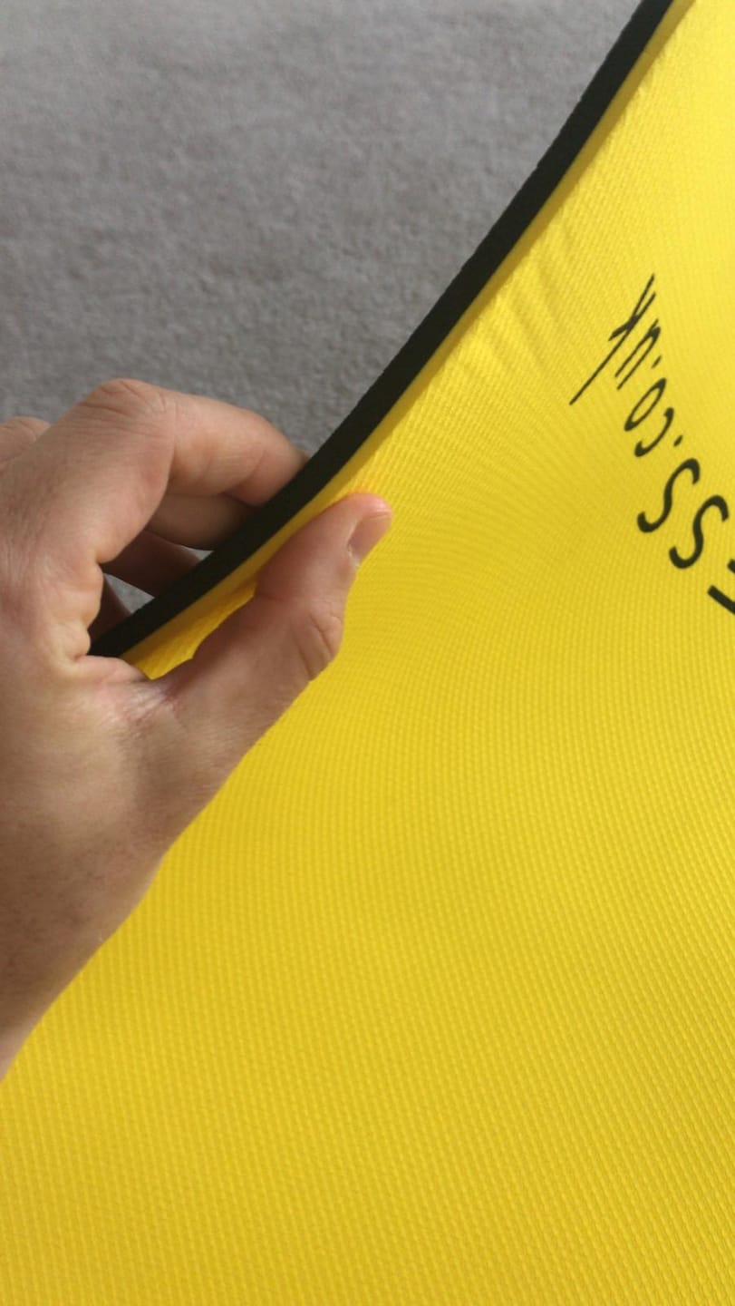 Customer photo review of Large Exercise Mat - Extra Wide & Thick Yoga Mat