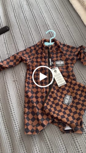 Customer video review of UPF50+ Swim Romper in Mojave (WW X RB Exclusive Print)