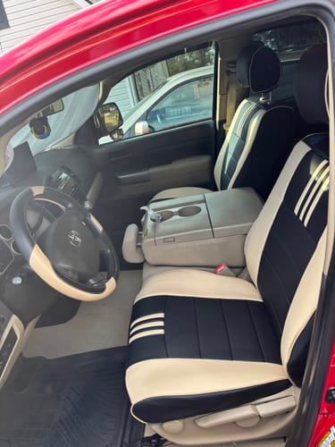 Customer photo review of Premium Custom-Fit Seat Covers
