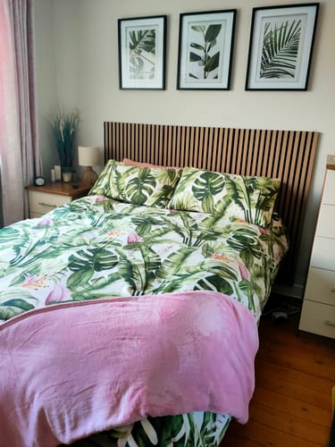 Customer photo review of Premium Acoustic Slatted Wall Panel (Multiple Colours)