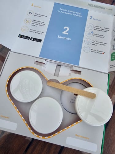 Customer photo review of Wurmtest Plus Hund