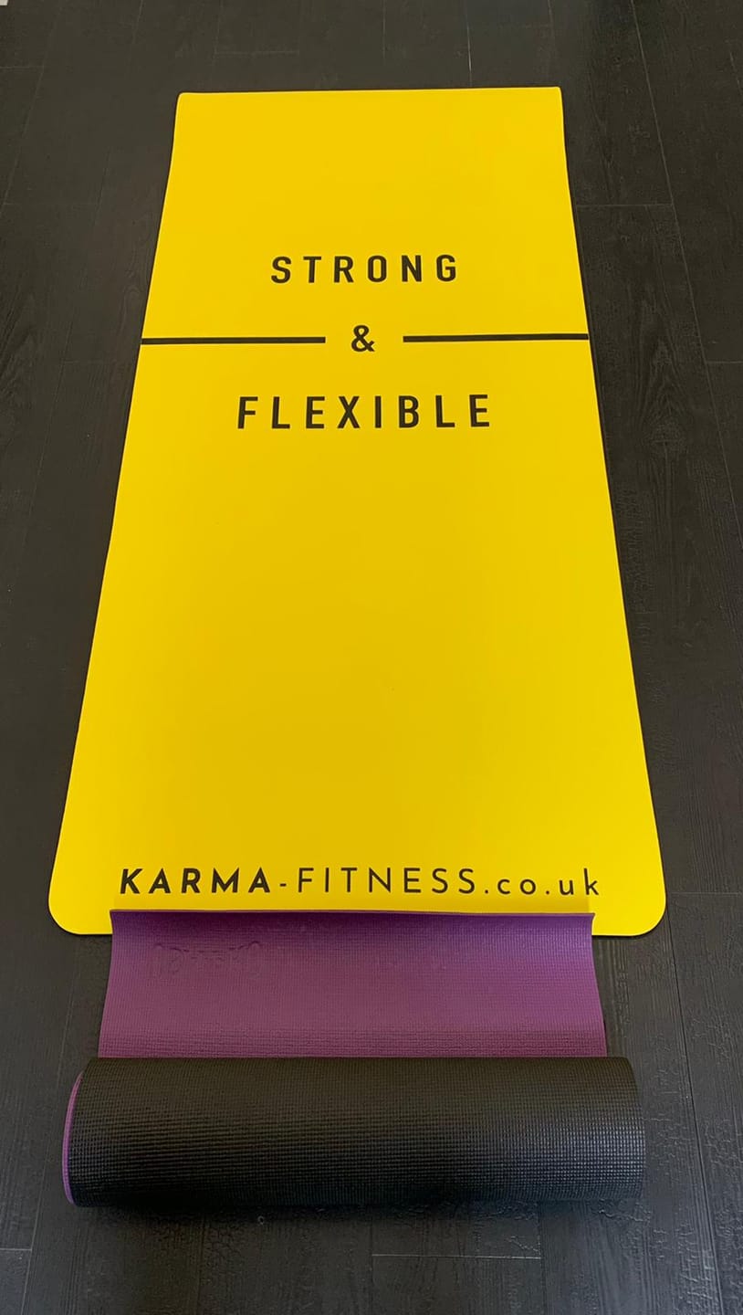 Customer photo review of Large Exercise Mat - Extra Wide & Thick Yoga Mat
