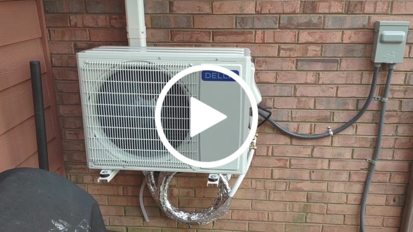 Customer video review of DELLA Motto Series 12000 BTU 20 SEER2 Mini Split Heat Pump AC – 115V, Up to 550 Sq.Ft.