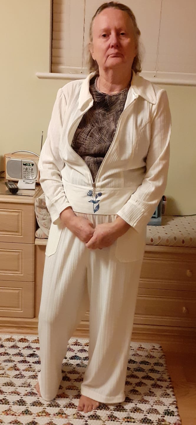 Customer photo review of Linear Flow Jersey Fabric