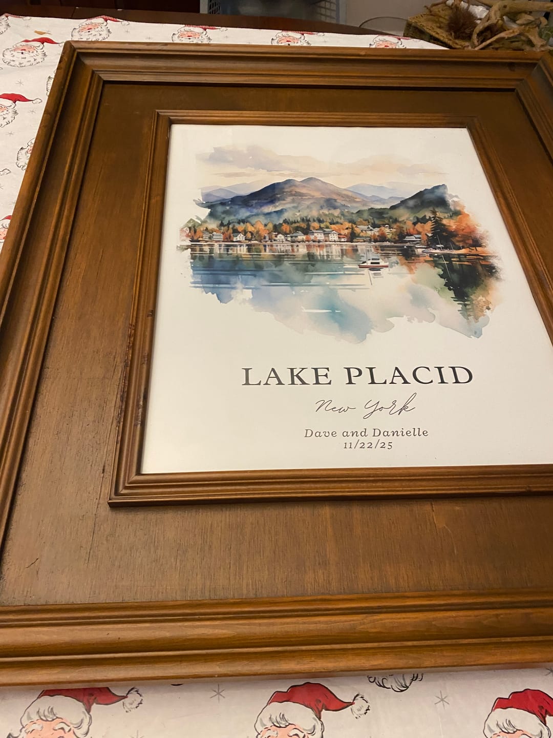 Customer photo review of Lake Placid, NY, USA – Watercolor Art Print