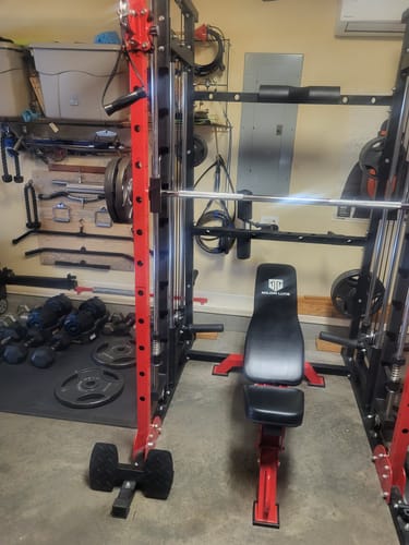 Customer photo review of Major Fitness B52 All-In-One Home Gym Smith Machine