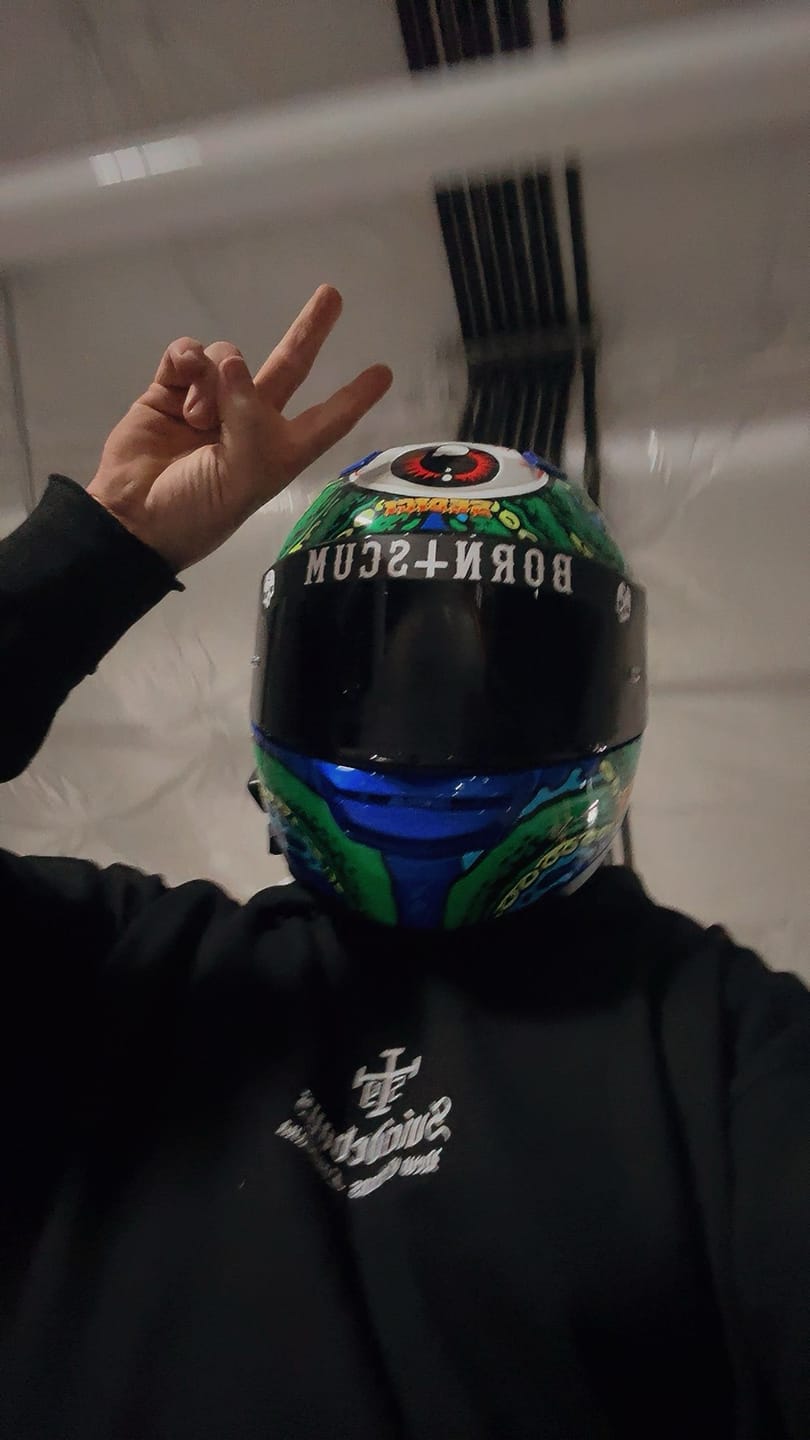 Customer photo review of INVERTED LOGO HELMET VISOR