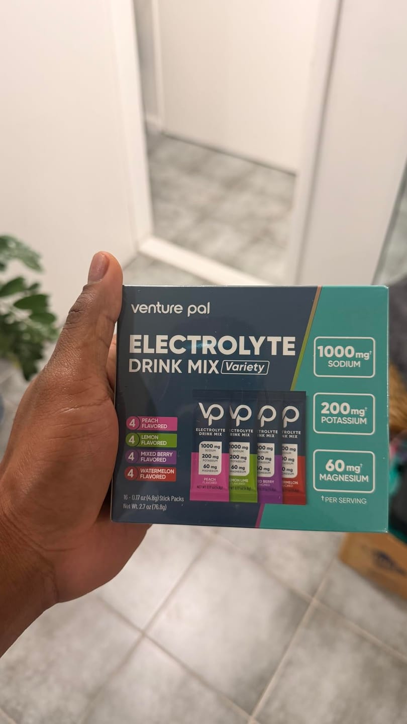 Customer photo review of High Sodium Sugar-Free Electrolyte Powder Packets - 16 Sticks