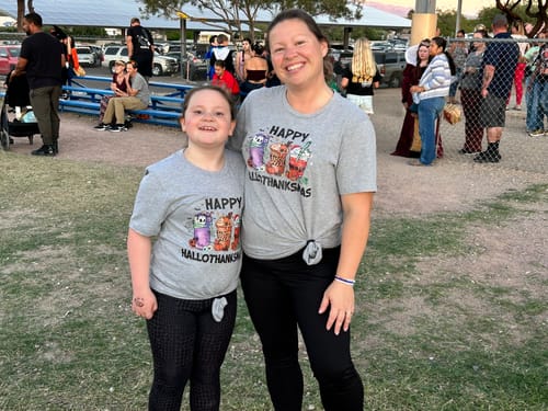 Customer photo review of Happy Hallothanksmas T-Shirt