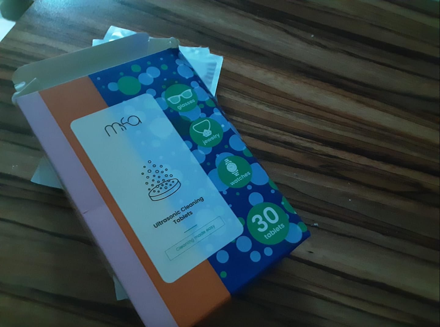 Customer photo review of Ultrasonic Cleaner Tablets for Glasses and Jewelry