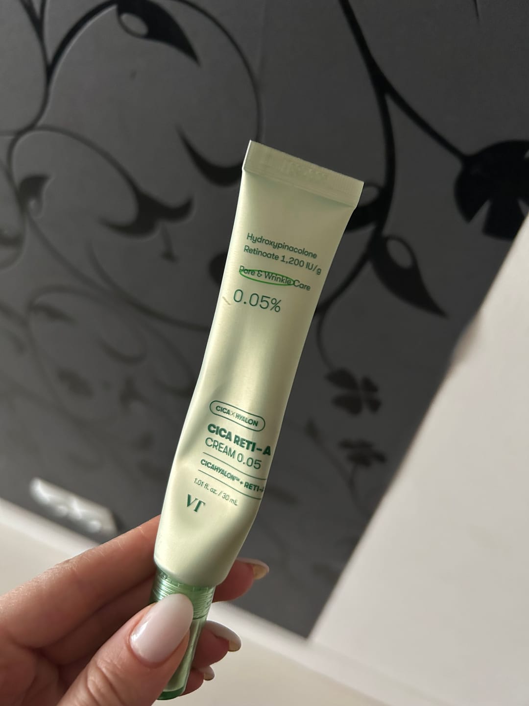 Customer photo review of Krēms sejai ar 0.05% retinolu VT Cosmetics Cica Reti-A Cream