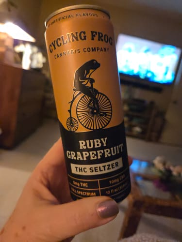 Customer photo review of THC Seltzer Giveaway - Ruby Grapefruit