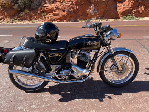 Customer photo review of Norton Commando 850 Left Side Solo Bag - NCL01