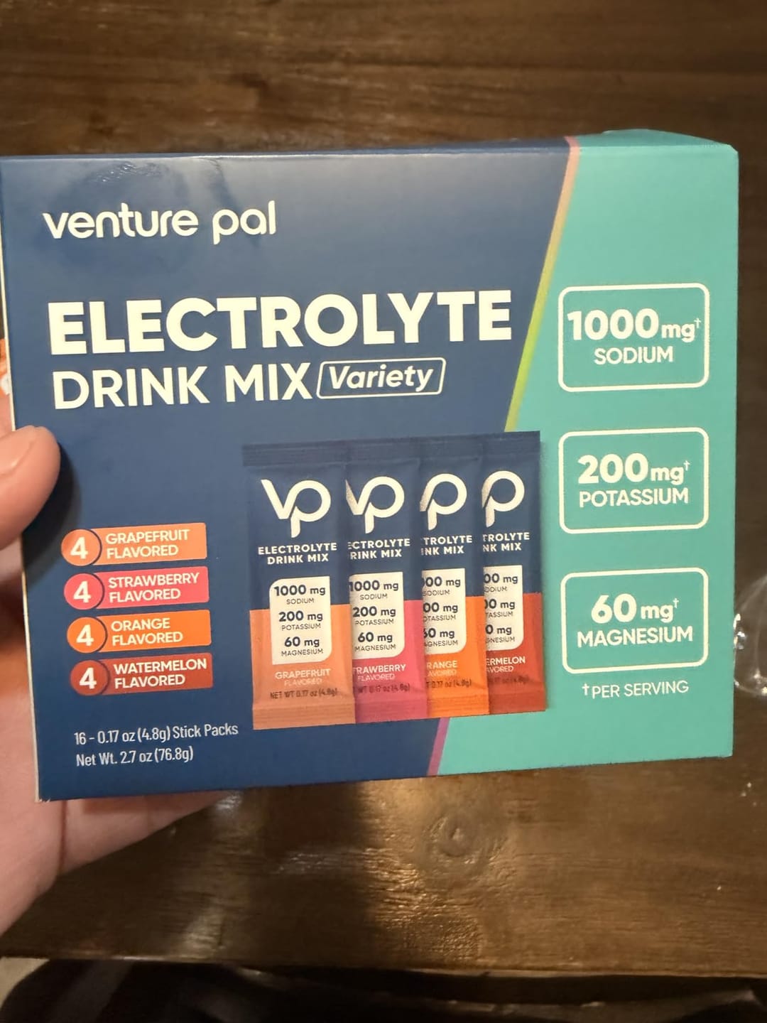 Customer photo review of High Sodium Sugar-Free Electrolyte Powder Packets
