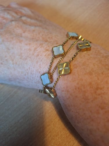 Customer photo review of Celine Clover Bracelet